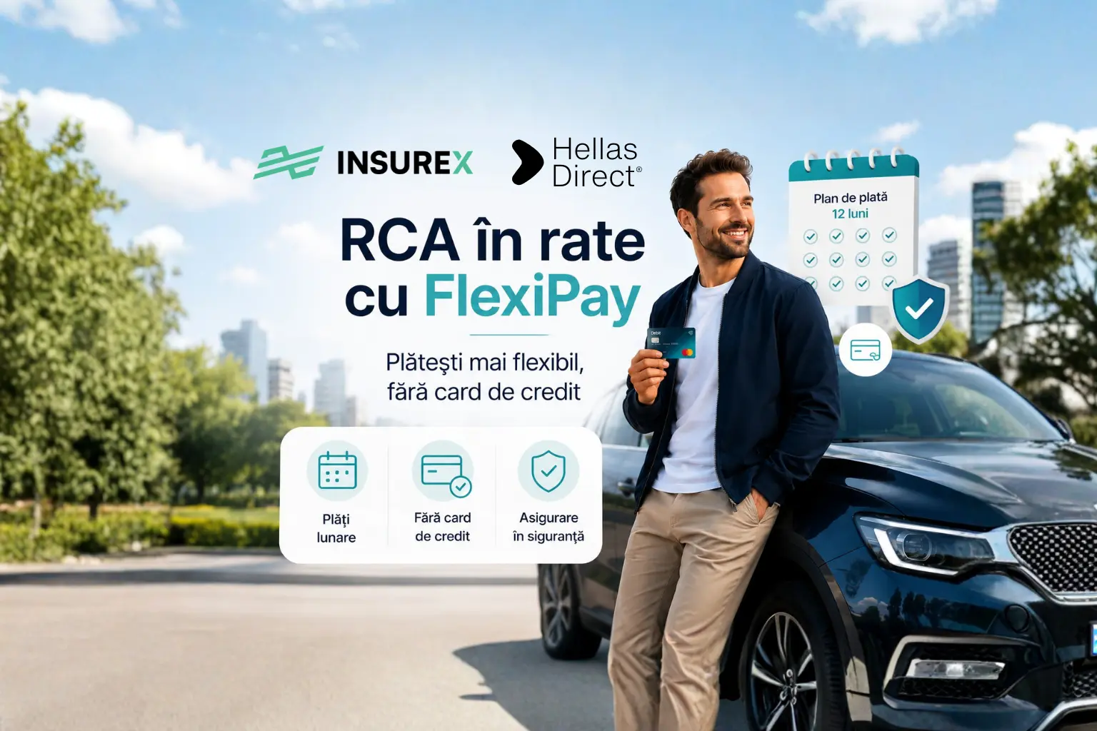 RCA în rate prin FlexiPay de la Hellas Direct